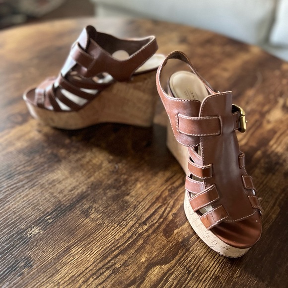Coach wedge sandals size 8 - Picture 1 of 7